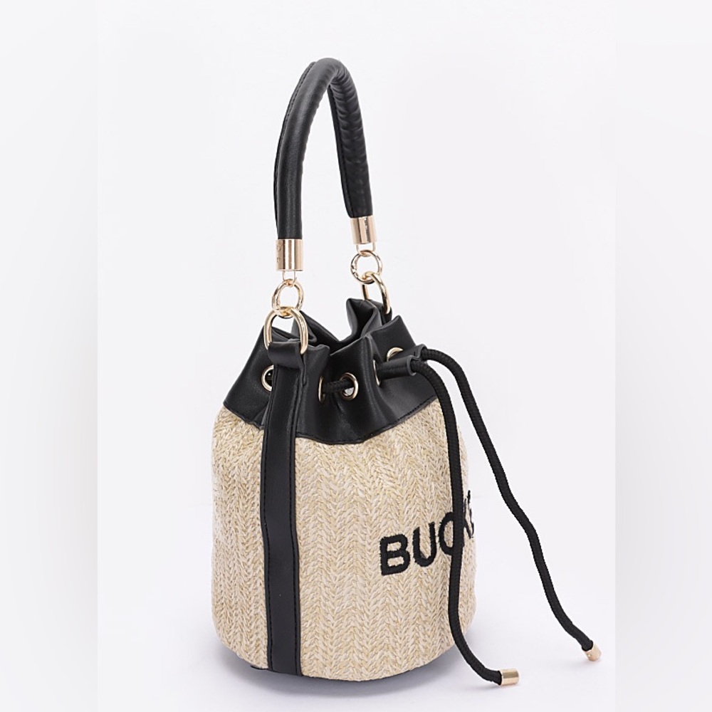 Bucket Straw Bag - Picture 5 of 5